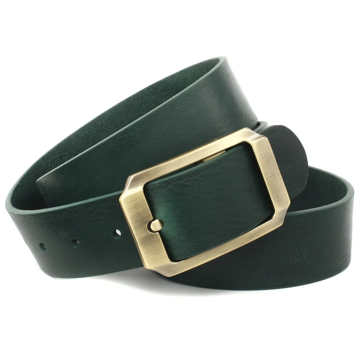 Кожаный ремень Anthoni Crown с застежкой цвета латуни, зеленый
Кожаный ремень Anthoni Crown с застежкой цвета латуни, зеленый