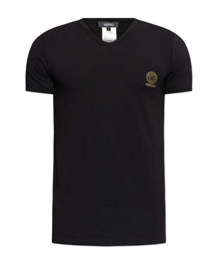 Нижнее белье-футболка с v-образным вырезом Versace, черный
Нижнее белье-футболка с v-образным вырезом Versace, черный