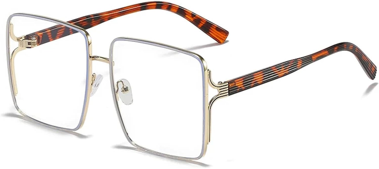 Солнцезащитные очки в крупной оправе для женщин и мужчин, винтажные очки в металлической оправе, модные, для путешествий и вождения, с защитой от УФ-излучения UV400 TKKTLLT, Leopard Clear
Солнцезащитные очки в крупной оправе для женщин и мужчин, винтажные очки в металлической оправе, модные, для путешествий и вождения, с защитой от УФ-излучения UV400 TKKTLLT, Leopard Clear