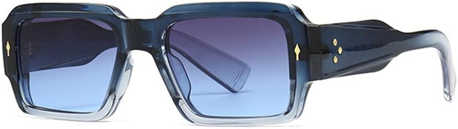 Популярные модные солнцезащитные очки для женщин: квадратные, градиентные, с защитой от УФ-излучения UV400; модные панк-солнцезащитные очки с заклепками для мужчин MTZJH, Blue Gray Blue
Популярные модные солнцезащитные очки для женщин: квадратные, градиентные, с защитой от УФ-излучения UV400; модные панк-солнцезащитные очки с заклепками для мужчин MTZJH, Blue Gray Blue