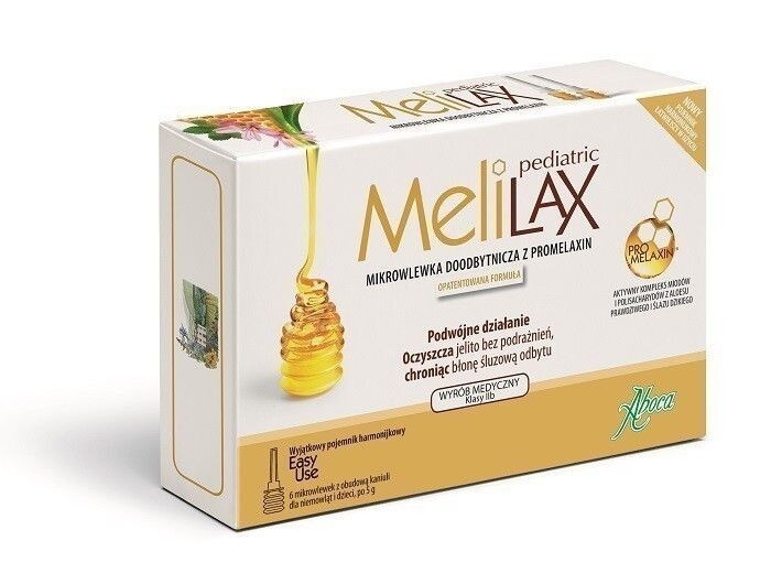 Подготовка к запору Aboca Melilax Pediatric, 6 op.
Подготовка к запору Aboca Melilax Pediatric, 6 op.