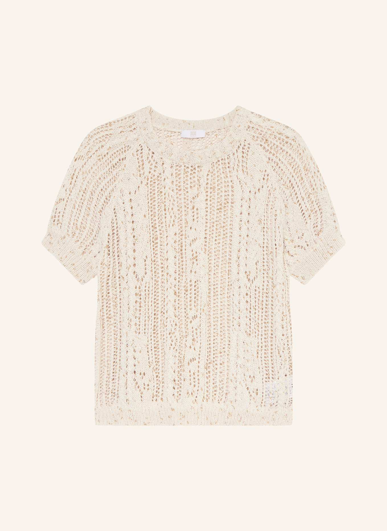 Вязаная рубашка с блестящей пряжей Riani, бежевый
Вязаная рубашка с блестящей пряжей Riani, бежевый