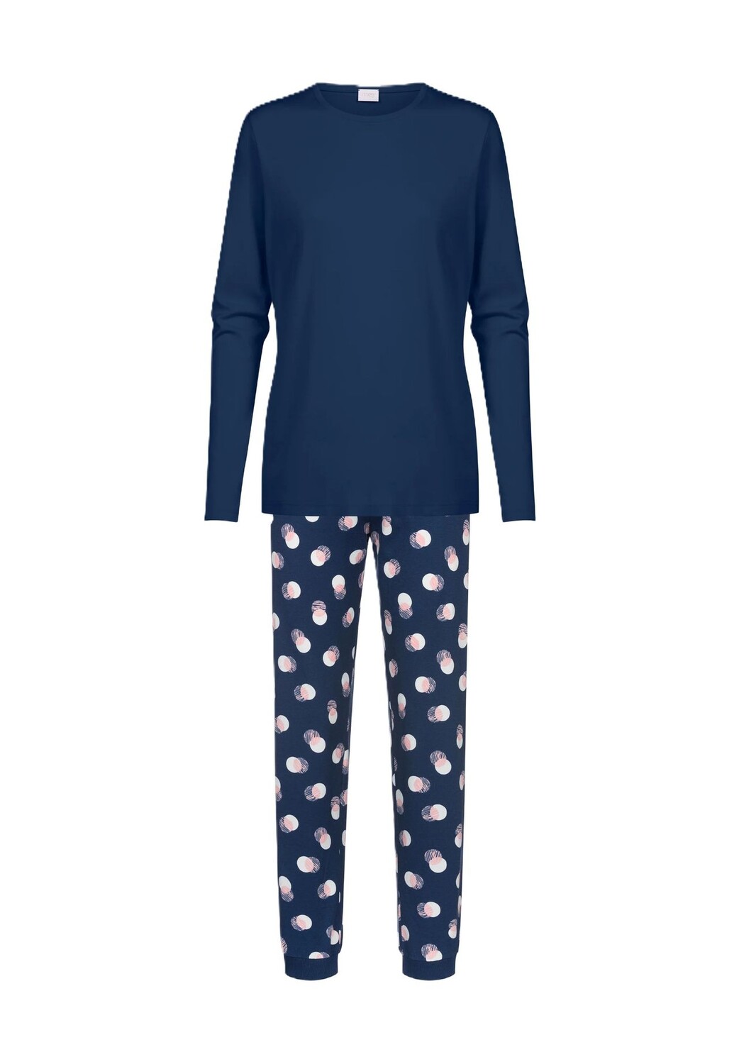 Хлопковая пижама в горошек для женщин Mey, цвет 1118 Deep Marine
Хлопковая пижама в горошек для женщин Mey, цвет 1118 Deep Marine