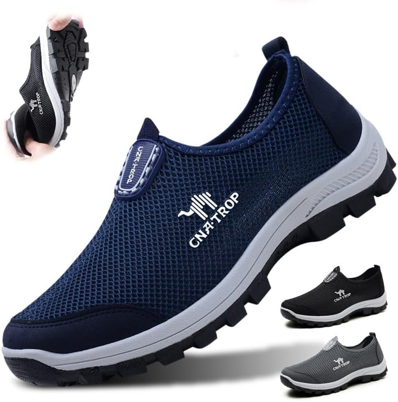 Мужские удобные мокасины Boxpopla с быстрой сушкой для прогулок, легкие походные туфли, слипоны из дышащей сетки, повседневная обувь, противоскользящие модные балетки, кроссовки для вождения, синий
Мужские удобные мокасины Boxpopla с быстрой сушкой для прогулок, легкие походные туфли, слипоны из дышащей сетки, повседневная обувь, противоскользящие модные балетки, кроссовки для вождения, синий