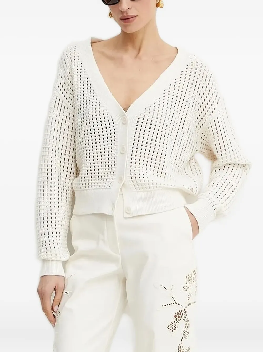 Кардиган ажурной вязки GUESS USA, белый
Кардиган ажурной вязки GUESS USA, белый