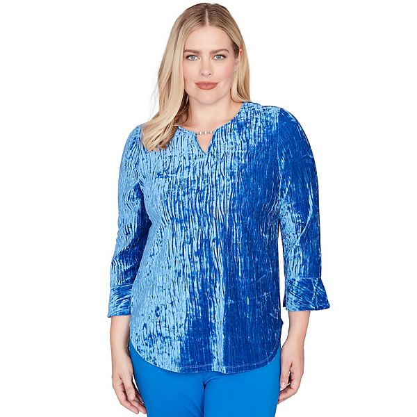 Топ с рукавом-колоколом и вырезом-замочной скважиной из велюра Petite Alfred Dunner
Топ с рукавом-колоколом и вырезом-замочной скважиной из велюра Petite Alfred Dunner