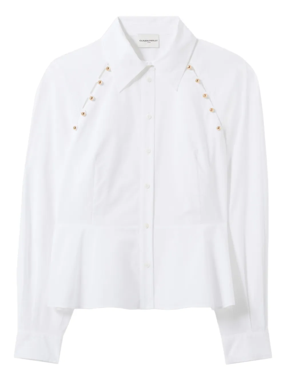 Рубашка с баской Claudie Pierlot, белый
Рубашка с баской Claudie Pierlot, белый