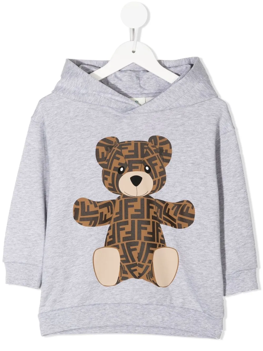 Худи Teddy с монограммой FENDI KIDS, серый 
Худи Teddy с монограммой FENDI KIDS, серый