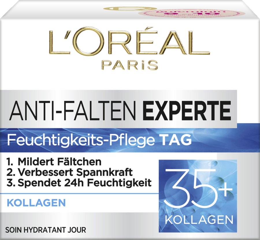Дневной крем L’Oréal Paris Anti-Falten Experte Feuchtigkeits-Pflege Tag Collagen 35+
Дневной крем L’Oréal Paris Anti-Falten Experte Feuchtigkeits-Pflege Tag Collagen 35+