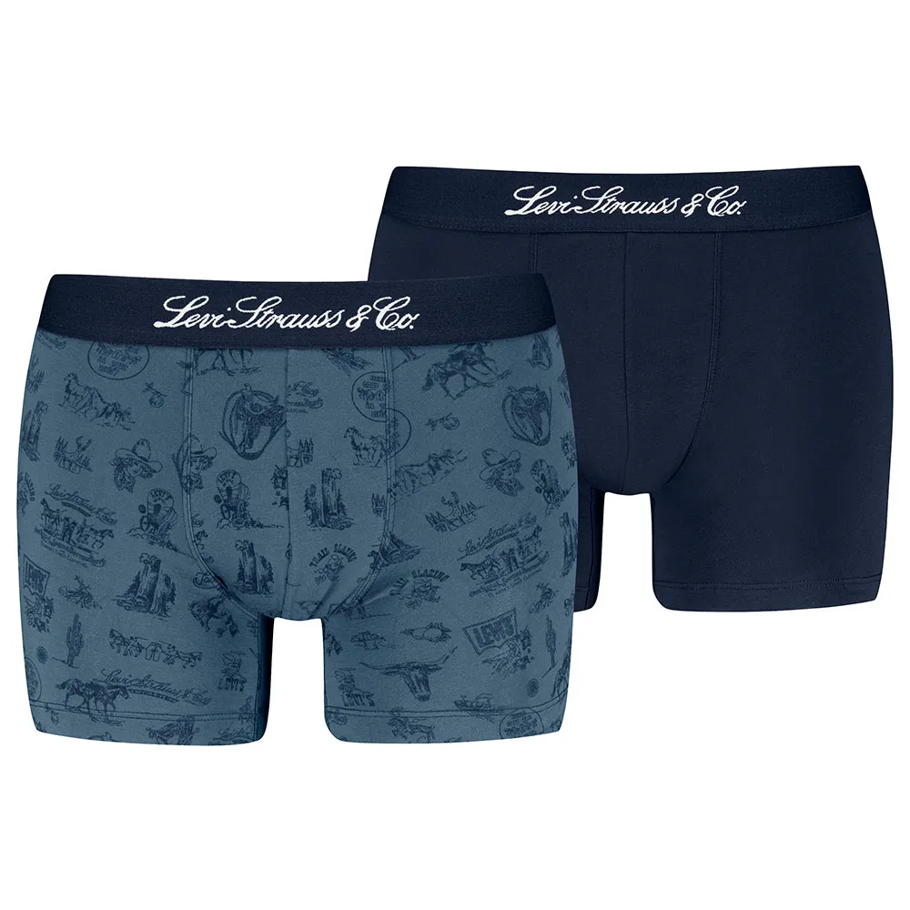 Боксеры 2 шт Levi's Western Icon Brief boxers 2 units, синий
Боксеры 2 шт Levi's Western Icon Brief boxers 2 units, синий