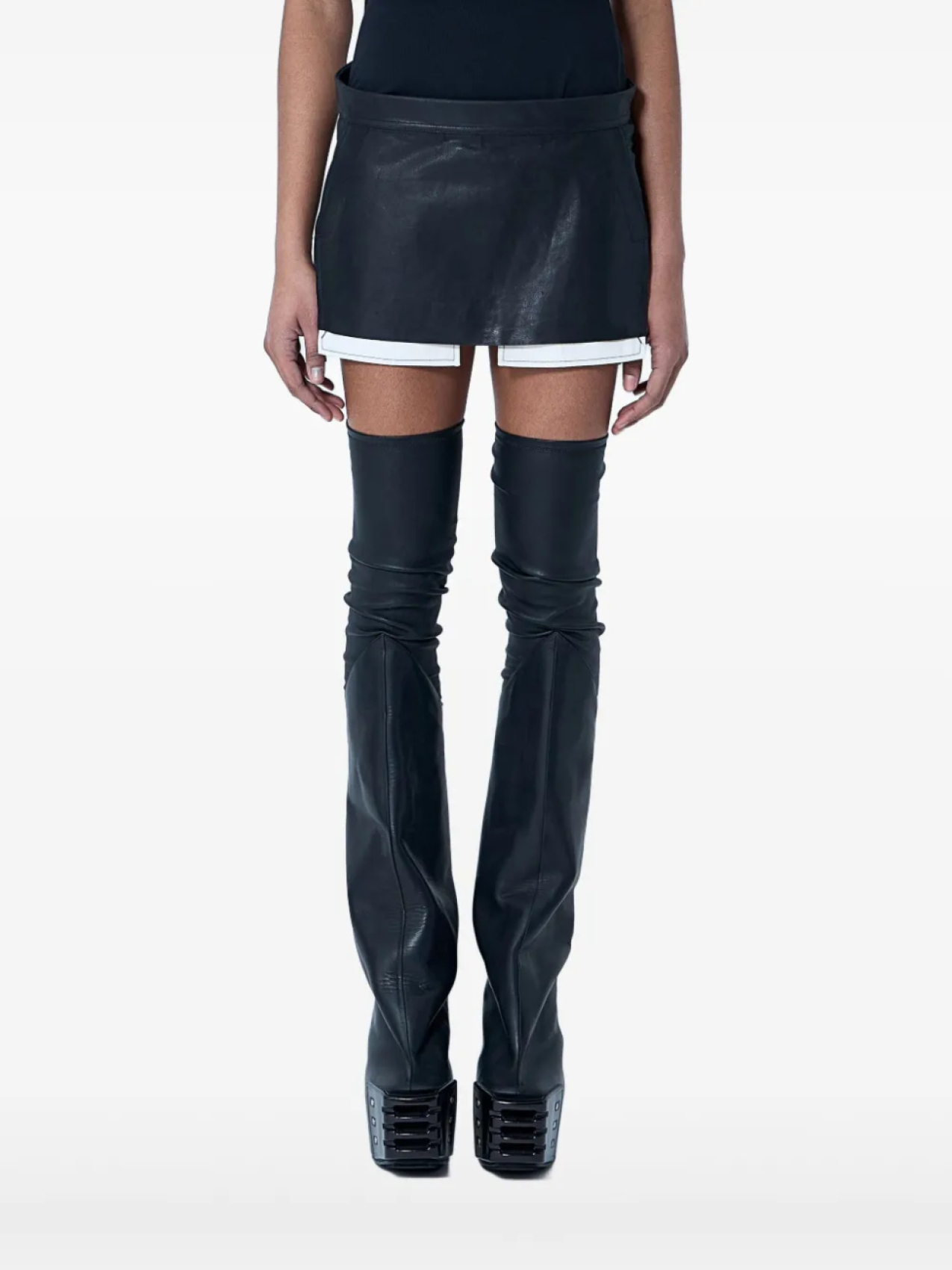 Обрезанная мини-юбка Rick Owens, черный
Обрезанная мини-юбка Rick Owens, черный