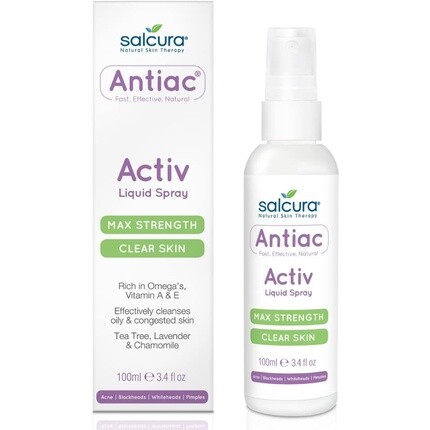 Natural Skin Therapy Жидкий спрей Antiac Activ 100 мл, Salcura
Natural Skin Therapy Жидкий спрей Antiac Activ 100 мл, Salcura