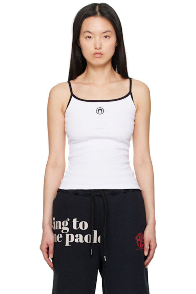 Майка из джерси с логотипом White Moon Marine Serre 
Майка из джерси с логотипом White Moon Marine Serre