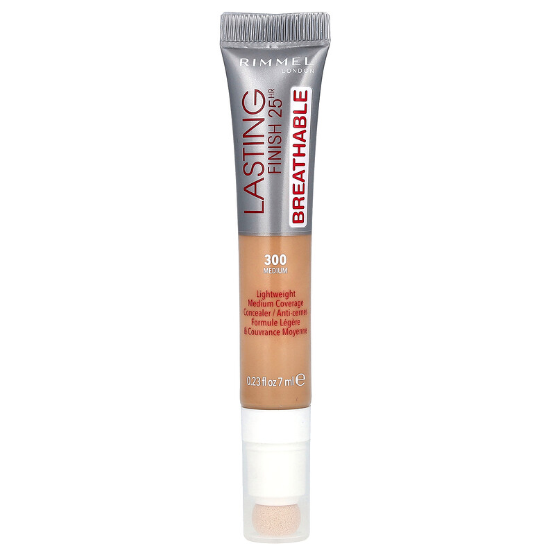 Rimmel London, Стойкий консилер 25HR, дышащий консилер, оттенок 300, 7 мл (0,23 жидк. унции)
Rimmel London, Стойкий консилер 25HR, дышащий консилер, оттенок 300, 7 мл (0,23 жидк. унции)