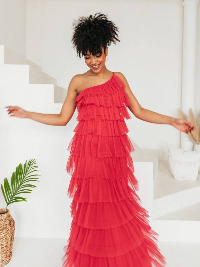 Асимметричное платье макси из фатира с ярусами Anaya With Love, Geranium Pink
Асимметричное платье макси из фатира с ярусами Anaya With Love, Geranium Pink