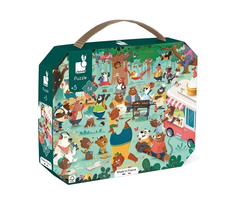 Янод, пазл, в чемодане The Teddy Bear Family, 54 шт. Janod
Янод, пазл, в чемодане The Teddy Bear Family, 54 шт. Janod