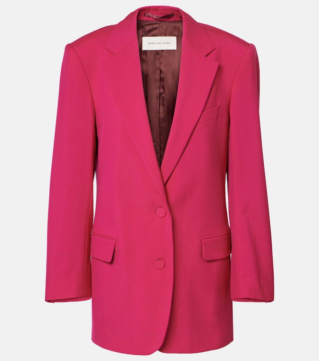 Большой пиджак из шерсти и мохера Dries Van Noten, фуксия
Большой пиджак из шерсти и мохера Dries Van Noten, фуксия