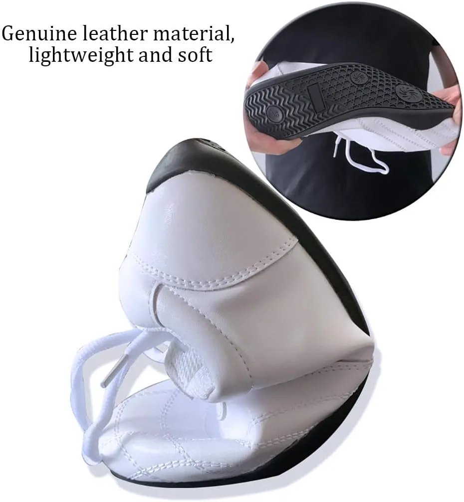 Обувь для Тайцзи Кунг-Фу, кожаная обувь для боевых искусств, китайская обувь для ушу, тренажеры Шаолинь, кроссовки Винг Чун для мужчин и женщин VEACAM, белый
Обувь для Тайцзи Кунг-Фу, кожаная обувь для боевых искусств, китайская обувь для ушу, тренажеры Шаолинь, кроссовки Винг Чун для мужчин и женщин VEACAM, белый