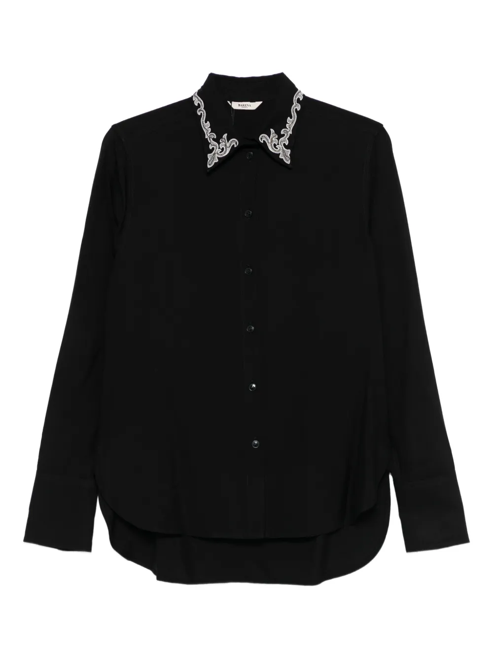 Рубашка с украшенным воротником Barena, черный
Рубашка с украшенным воротником Barena, черный