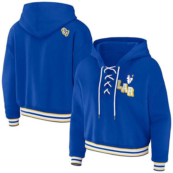 Женский худи Royal Los Angeles Rams на шнуровке Wear By Erin Andrews
Женский худи Royal Los Angeles Rams на шнуровке Wear By Erin Andrews