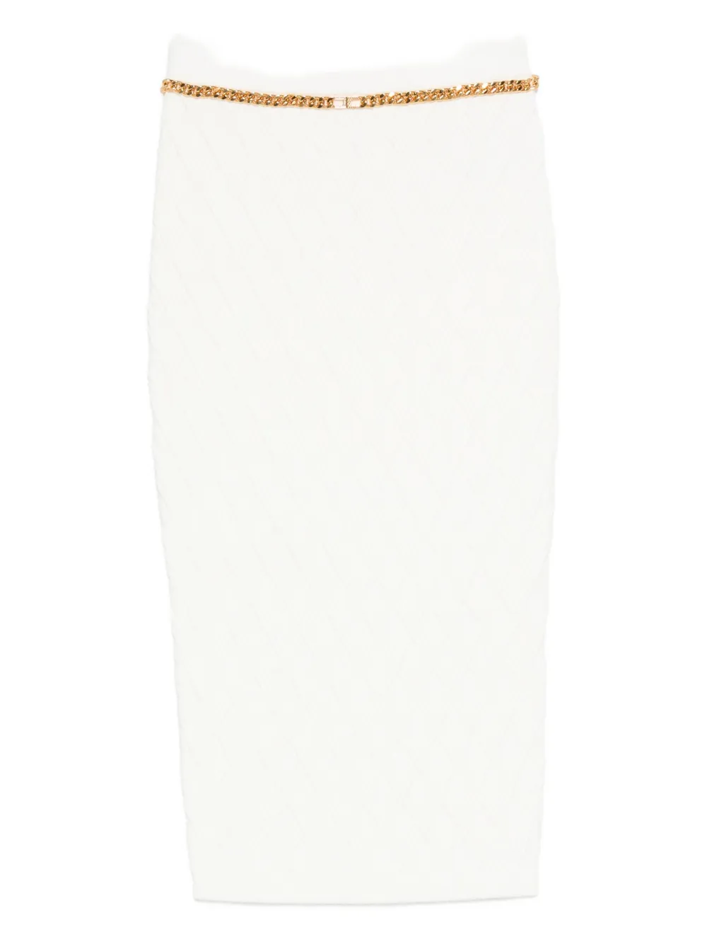 Юбка, украшенная цепочками Elisabetta Franchi, белый
Юбка, украшенная цепочками Elisabetta Franchi, белый