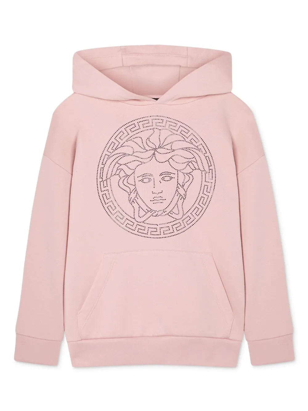 Худи с принтом Medusa Versace Kids, розовый 
Худи с принтом Medusa Versace Kids, розовый