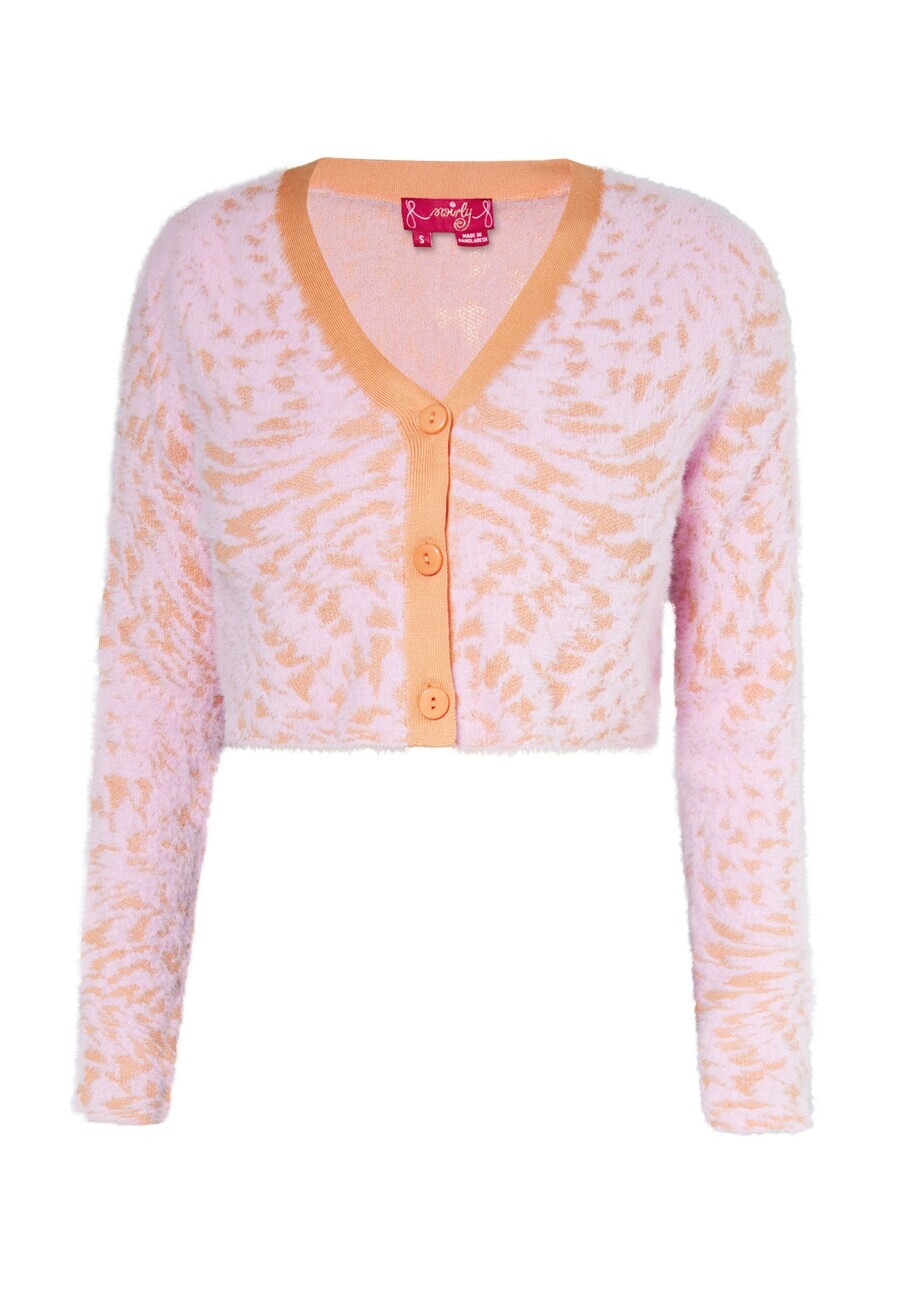 Вязаный кардиган Swirly, розовый
Вязаный кардиган Swirly, розовый