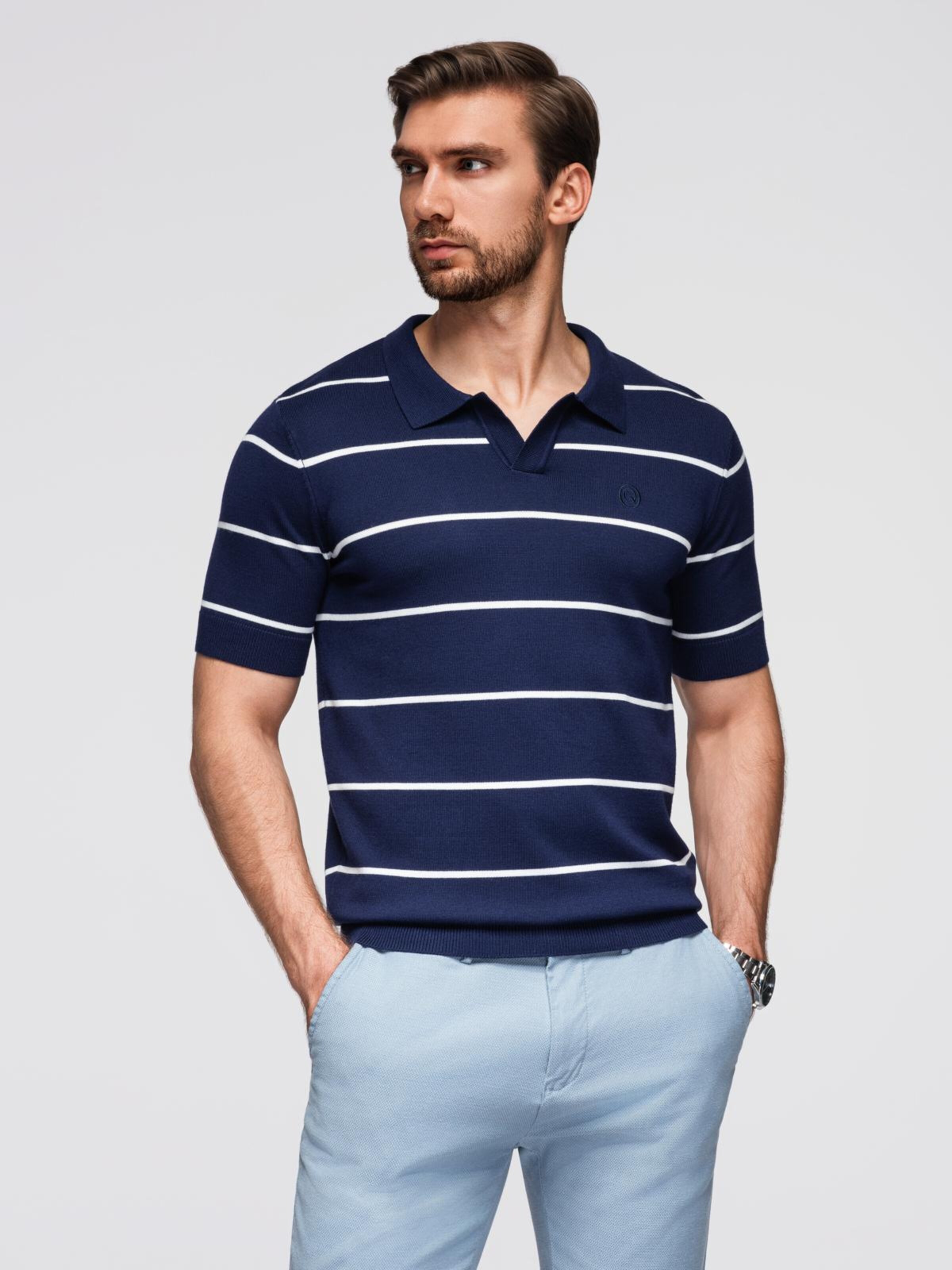 Ombre Поло в темно-синем цвете
Ombre Поло в темно-синем цвете