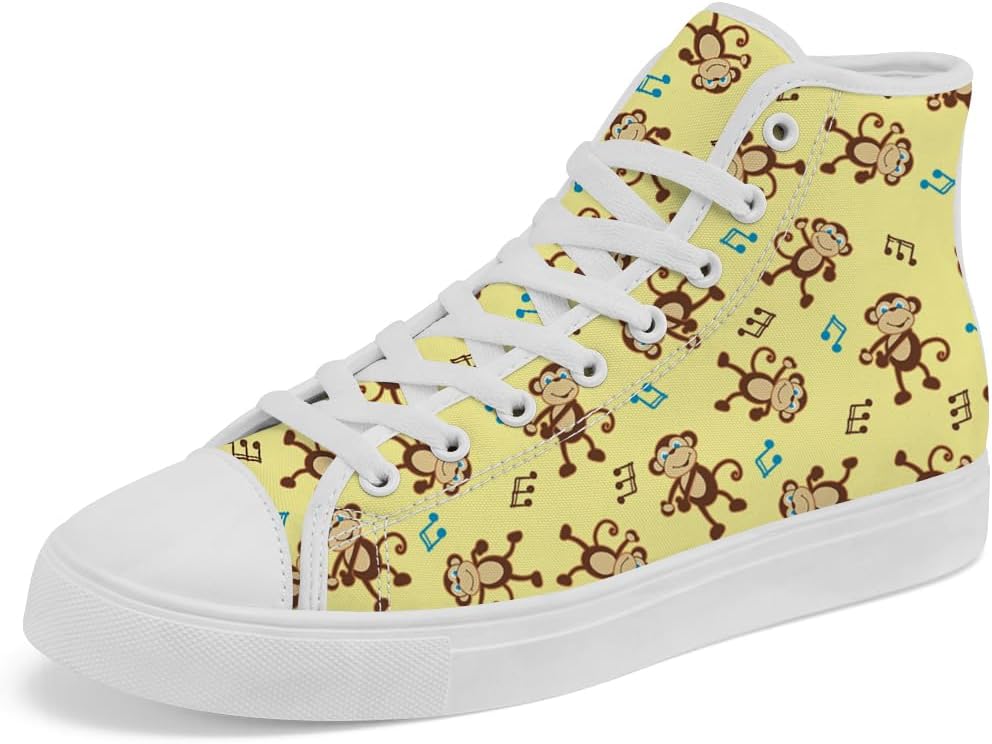 Кеды Chebing High Top из холщовой ткани, высокие кроссовки с обезьянкой, шнуровка, повседневная обувь для мужчин и женщин, желтый
Кеды Chebing High Top из холщовой ткани, высокие кроссовки с обезьянкой, шнуровка, повседневная обувь для мужчин и женщин, желтый