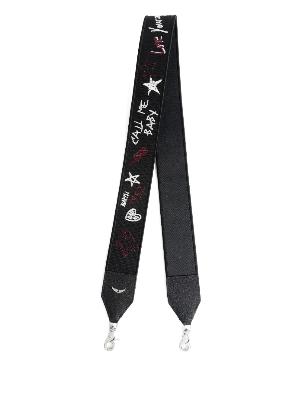 Ремень для сумки с вышивкой Zadig&Voltaire, черный
Ремень для сумки с вышивкой Zadig&Voltaire, черный