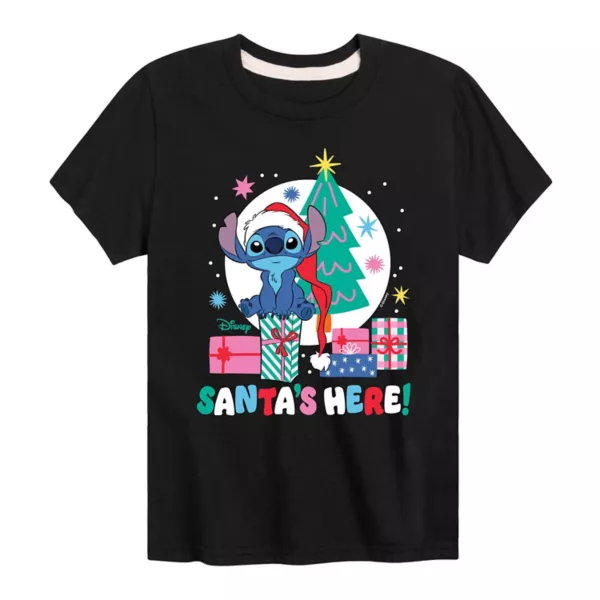 Футболка для мальчиков 8-20 лет «Lilo & Stitch — Санта здесь» с принтом Disney, черный
Футболка для мальчиков 8-20 лет «Lilo & Stitch — Санта здесь» с принтом Disney, черный