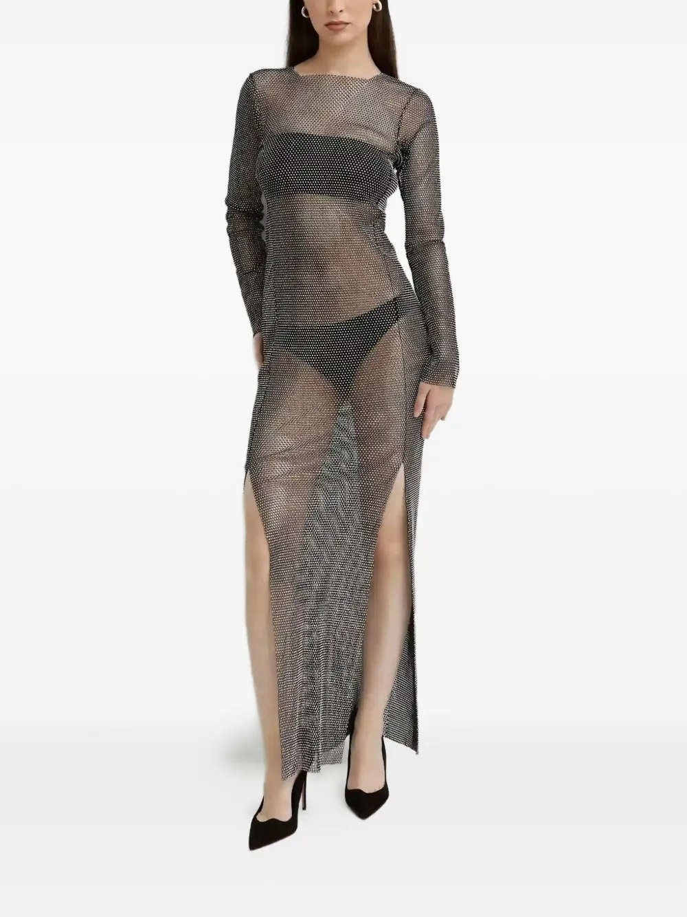 Макси-платье с сетчатой отделкой Santa Brands, черный
Макси-платье с сетчатой отделкой Santa Brands, черный