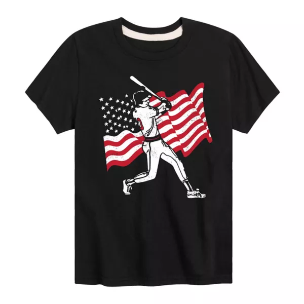 Футболка с изображением американского флага для мальчиков 8-20 лет Licensed Character, черный
Футболка с изображением американского флага для мальчиков 8-20 лет Licensed Character, черный