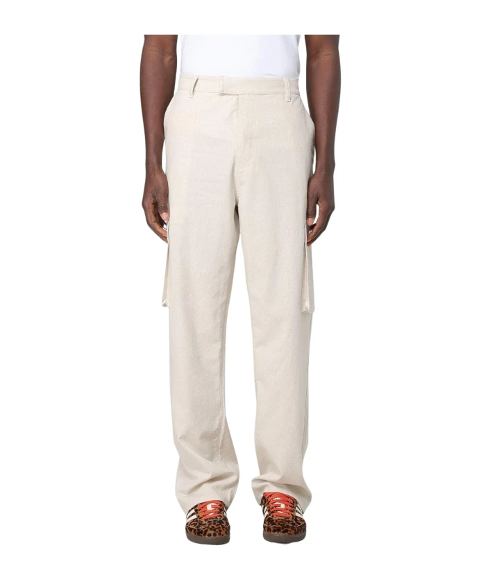 Бежевые прямые брюки с карманами Daily Paper, бежевый
Бежевые прямые брюки с карманами Daily Paper, бежевый