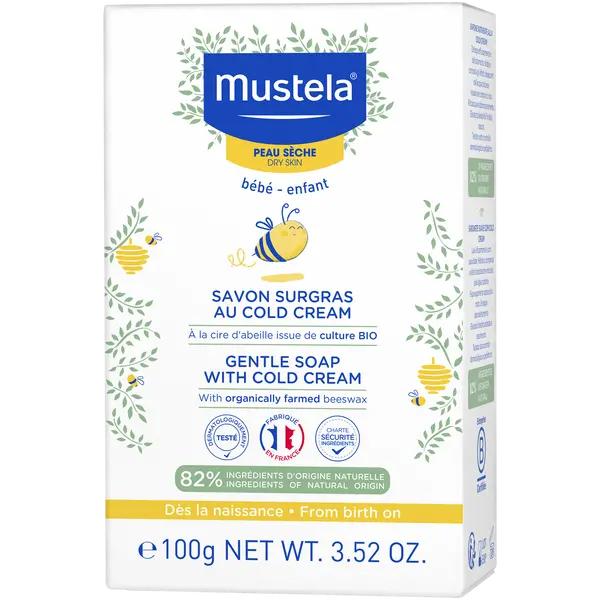 Нежное мыло, 100 г Mustela Cold cream
Нежное мыло, 100 г Mustela Cold cream
