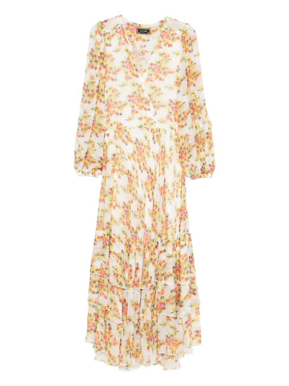 Ярусное платье с цветочным принтом STYLAND, белый
Ярусное платье с цветочным принтом STYLAND, белый