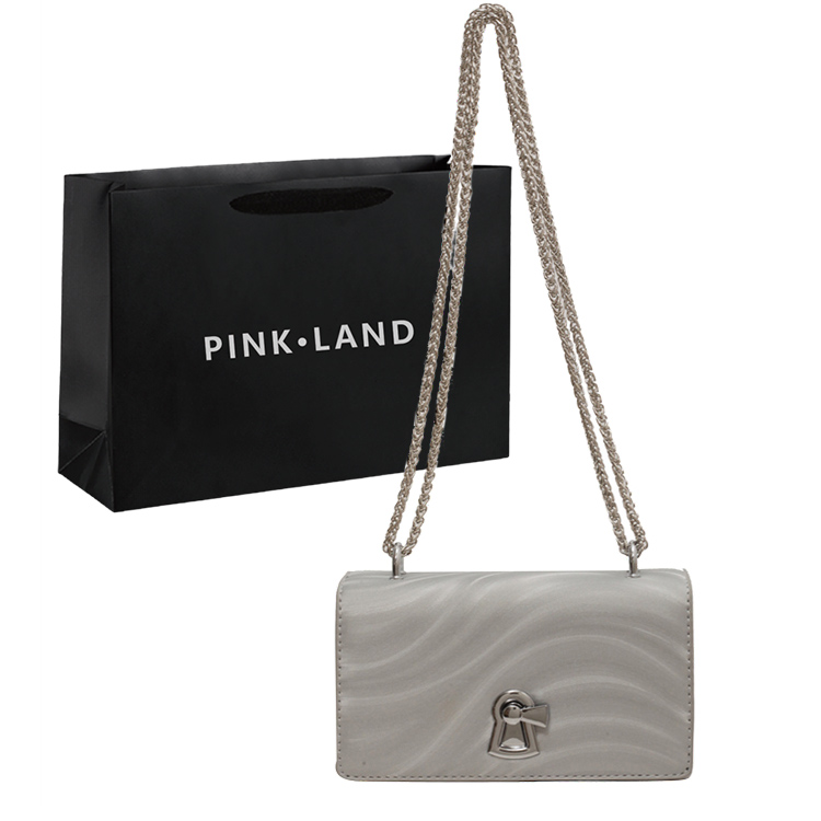 PINK·LAND Женская наплечная сумка малого размера, Gray Ripple
PINK·LAND Женская наплечная сумка малого размера, Gray Ripple