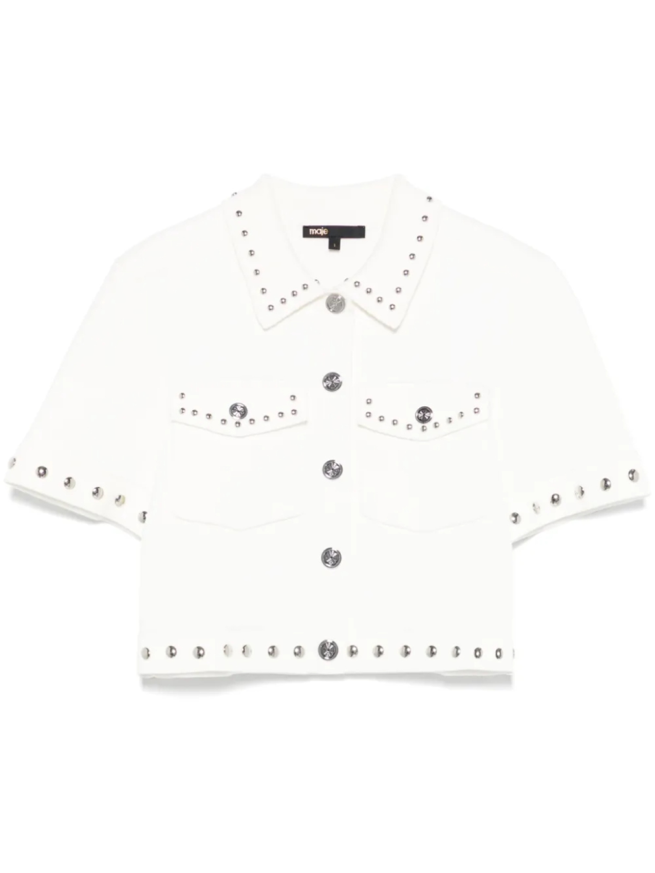 Трикотажная рубашка Maje, белый
Трикотажная рубашка Maje, белый
