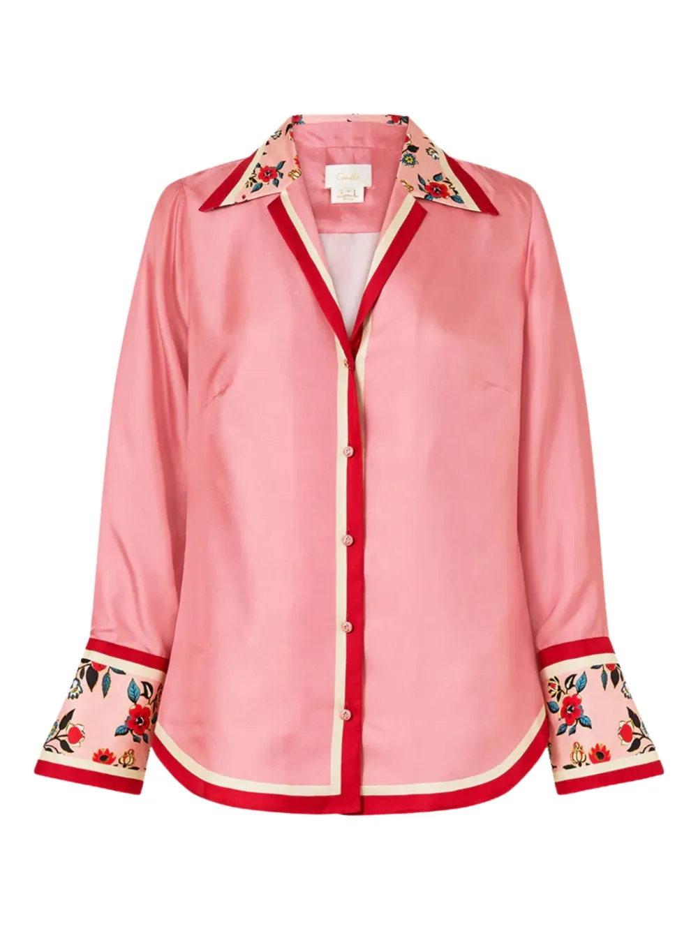 Шелковая рубашка с цветочным принтом Camilla, розовый
Шелковая рубашка с цветочным принтом Camilla, розовый