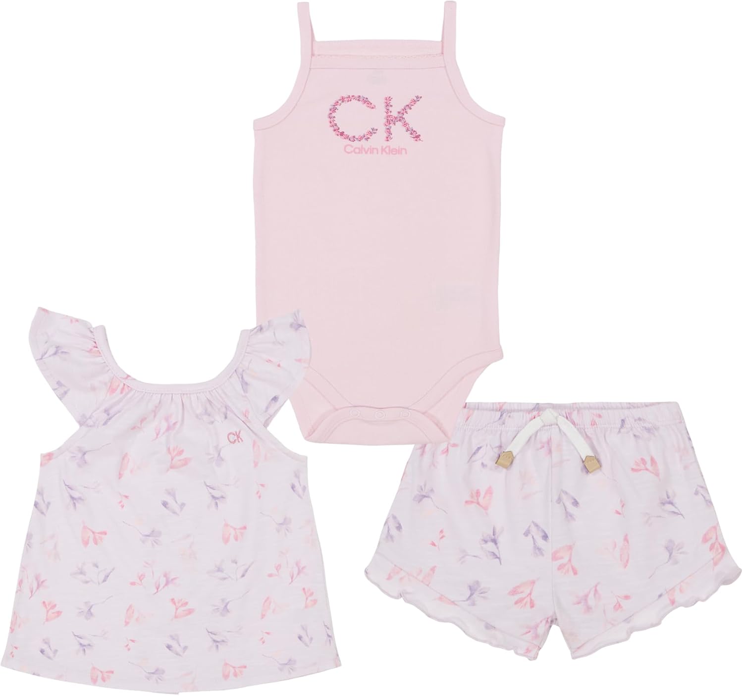 Боди-топ-шорты Calvin Klein для девочек-малышей, Orchid
Боди-топ-шорты Calvin Klein для девочек-малышей, Orchid
