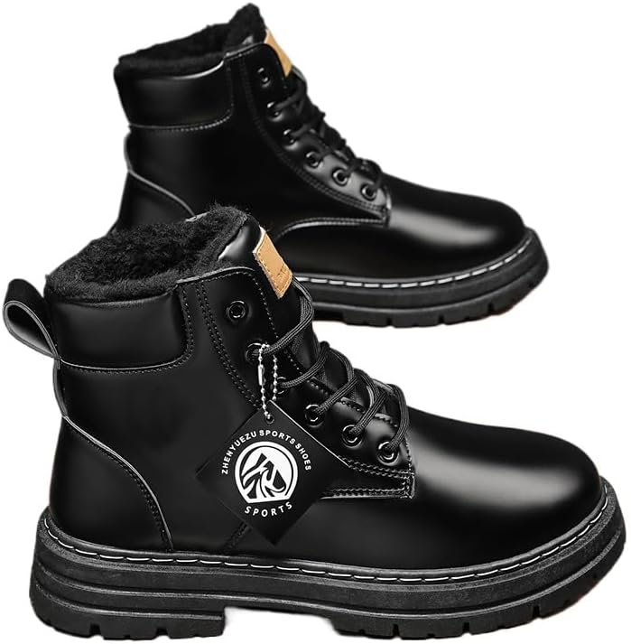 Мужские зимние ботинки для походов Hhhchpm с теплой и уютной подкладкой из искусственного меха, противоскользящие зимние ботинки для активного отдыха на улице, черный
Мужские зимние ботинки для походов Hhhchpm с теплой и уютной подкладкой из искусственного меха, противоскользящие зимние ботинки для активного отдыха на улице, черный