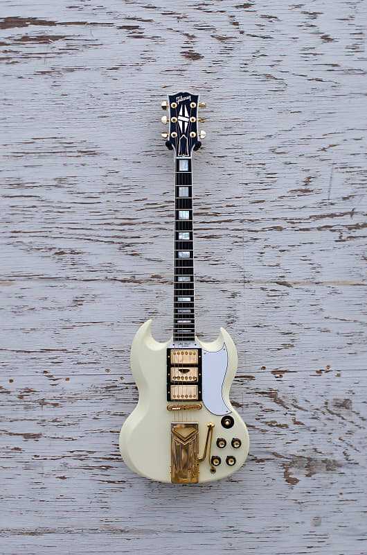Электрогитара Gibson Custom Shop 60th Anniversary '61 Les Paul SG VOS Classic White w/ Sideways Vibrola
Электрогитара Gibson Custom Shop 60th Anniversary '61 Les Paul SG VOS Classic White w/ Sideways Vibrola