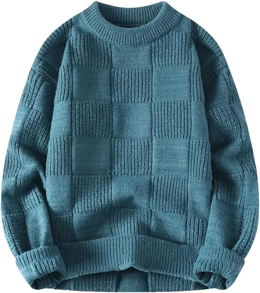 Мужской свитер из шерсти в клетку, мягкий и теплый Hamthuit
Мужской свитер из шерсти в клетку, мягкий и теплый Hamthuit