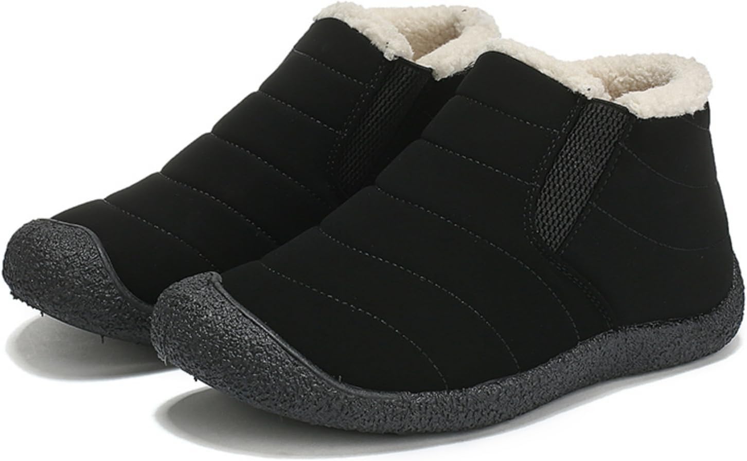 Мужские зимние ботинки до щиколотки - с меховой подкладкой, водонепроницаемые, без шнурков, с противоскользящей и водоотталкивающей поверхностью, идеально подходят для прогулок на природе и повседневной носки Aokisx, черный
Мужские зимние ботинки до щиколотки - с меховой подкладкой, водонепроницаемые, без шнурков, с противоскользящей и водоотталкивающей поверхностью, идеально подходят для прогулок на природе и повседневной носки Aokisx, черный