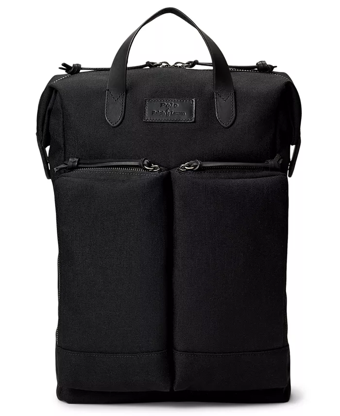 Мужская складная холщовая сумка-тоут рюкзак Polo Ralph Lauren, черный
Мужская складная холщовая сумка-тоут рюкзак Polo Ralph Lauren, черный