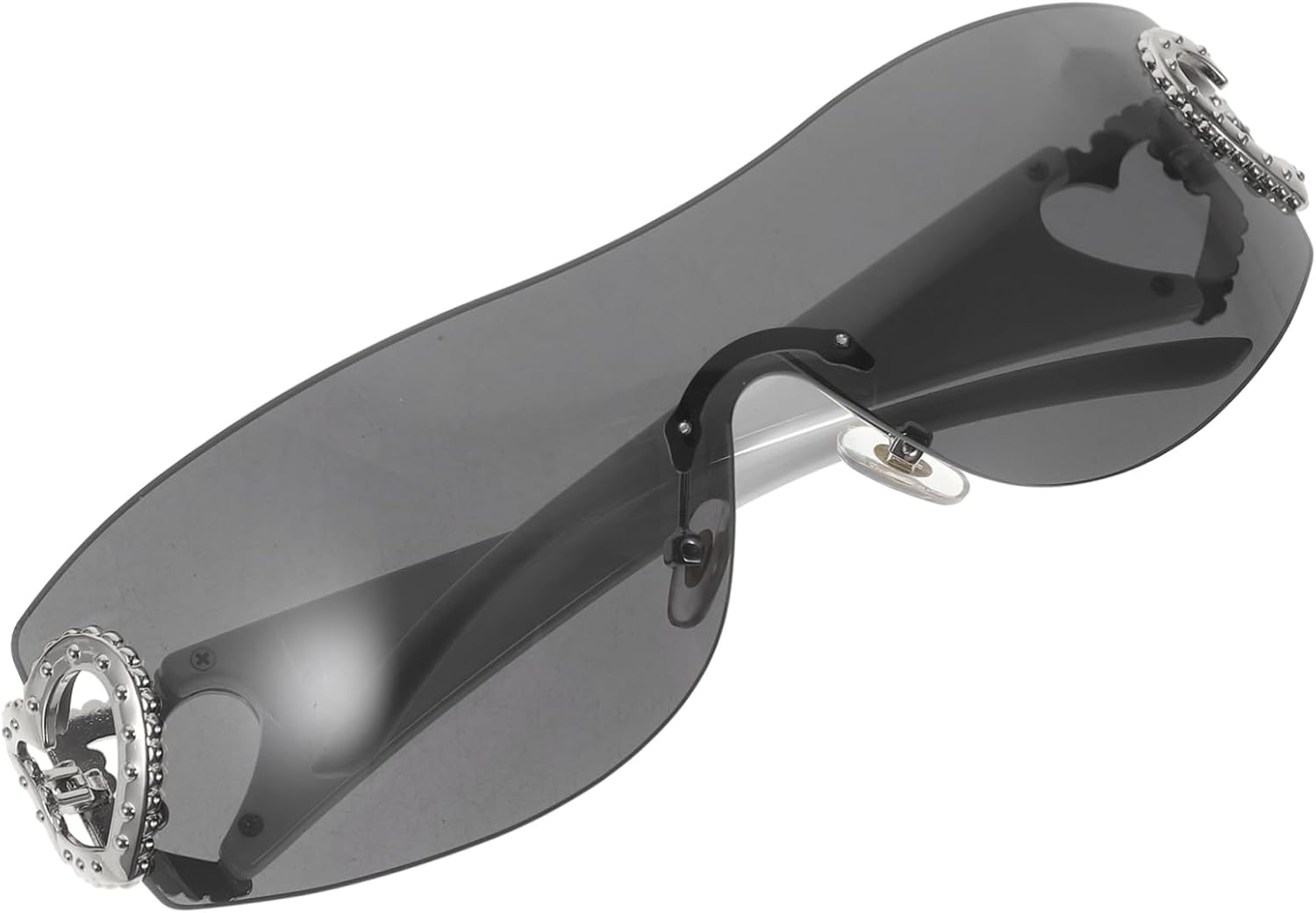 Модные солнцезащитные очки PartyKindom без оправы в форме сердца для женщин и мужчин. Милый ажурный дизайн идеально подходит для вечеринок и повседневных прогулок, а также станет уникальным аксессуаром к любому наряду, Grey
Модные солнцезащитные очки PartyKindom без оправы в форме сердца для женщин и мужчин. Милый ажурный дизайн идеально подходит для вечеринок и повседневных прогулок, а также станет уникальным аксессуаром к любому наряду, Grey