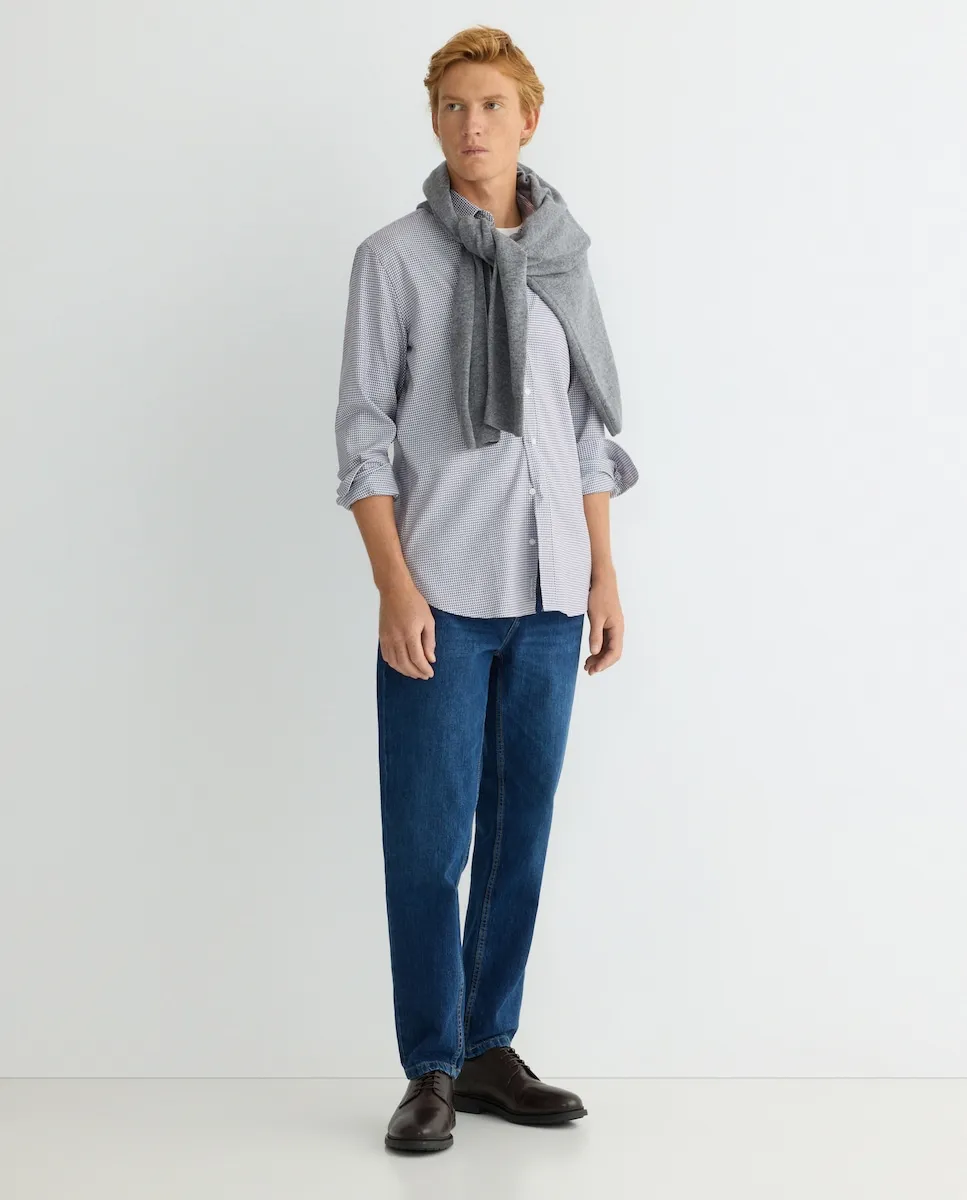 Мужская рубашка классического покроя modern fit с текстурой добби Michael Kors, бордовый
Мужская рубашка классического покроя modern fit с текстурой добби Michael Kors, бордовый