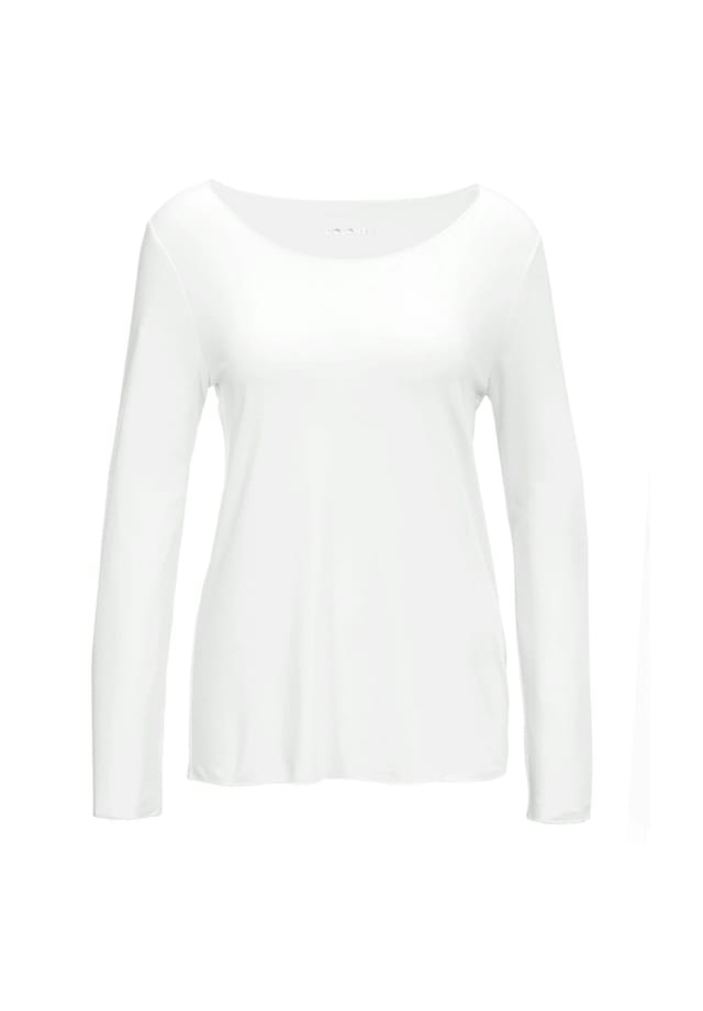 Короткий размер: универсальная рубашка с длинными рукавами и тональным декоративным краем. Goldner, белый
Короткий размер: универсальная рубашка с длинными рукавами и тональным декоративным краем. Goldner, белый