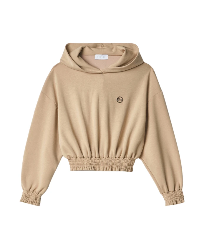 Бежевая укороченная толстовка в модном стиле Gaã«Lle Paris, коричневый
Бежевая укороченная толстовка в модном стиле Gaã«Lle Paris, коричневый