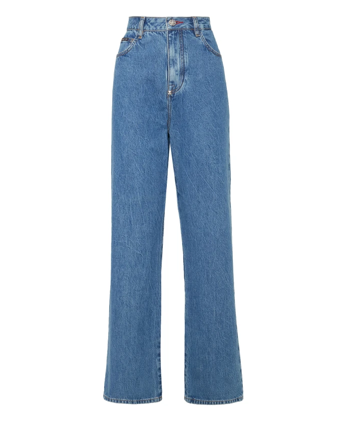 Джинсы свободного кроя, культовый, полный Philipp Plein, синий
Джинсы свободного кроя, культовый, полный Philipp Plein, синий